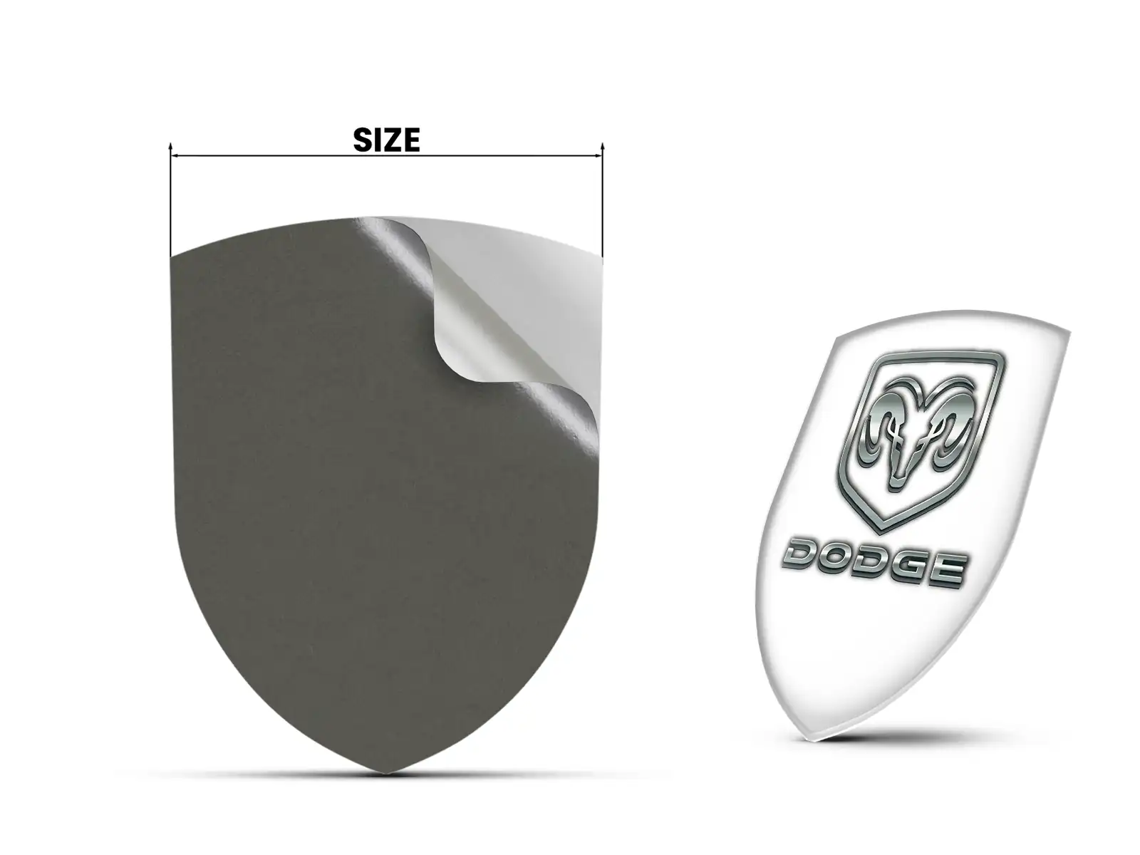 Dodge Sticker Silicone Design Max Stylé Pro Résistant